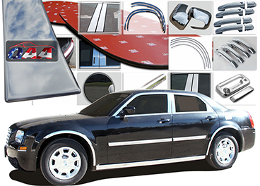 Marketing imagery of vehicle and adhesive accessory collage